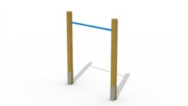 Wooden somersault (one horizontal bar)