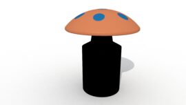 Draaiende paddenstoel