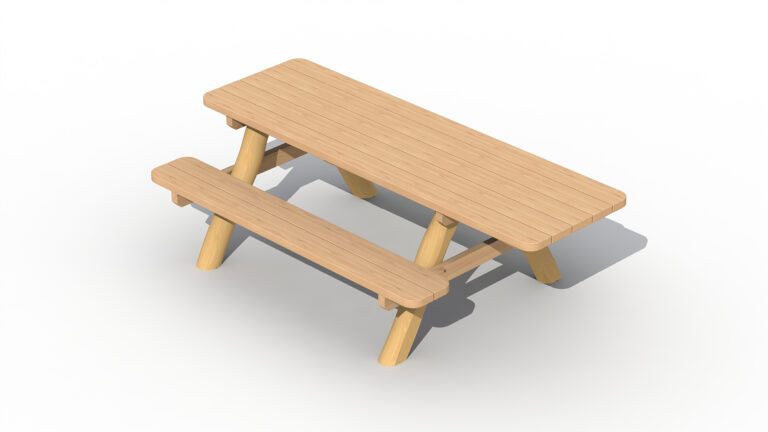 Robinia wheelchair-friendly picnic table