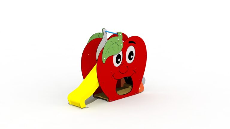 The apple (plastic slide)