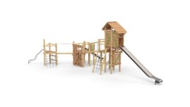 Maxi-Knights Fortress (with Magic Tower without roof, Playtower with beam bridge)